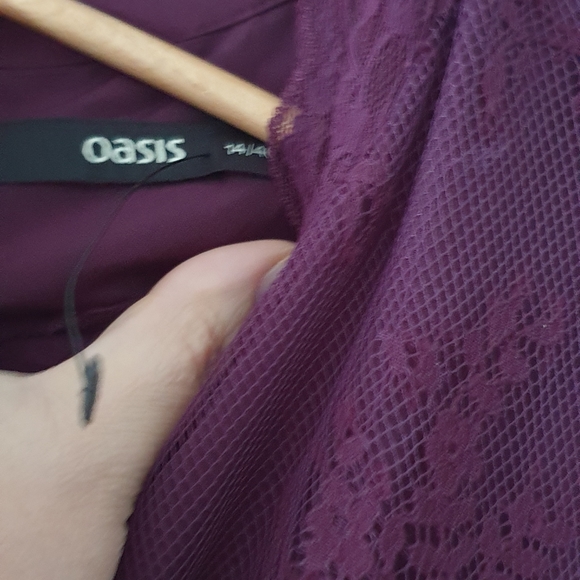 💚💎3/$30 Plum laced dress - Picture 4 of 4